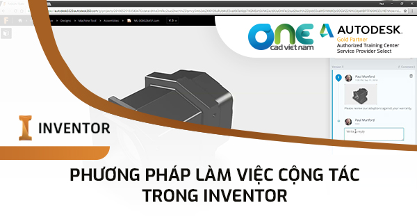 Phương pháp làm việc cộng tác trong Inventor